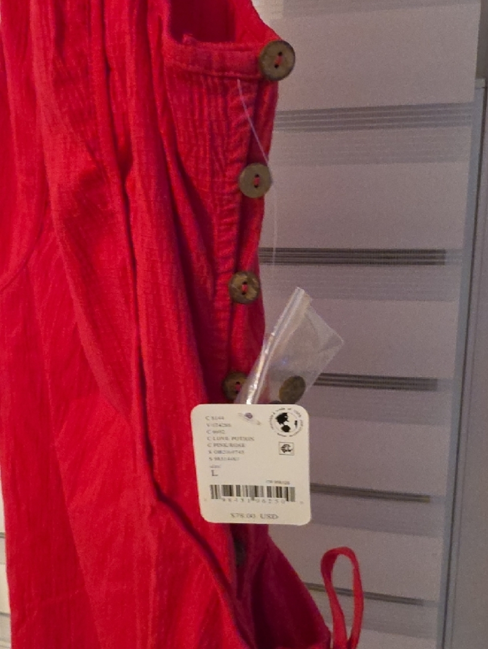FREE PEOPLE Forever Fancy Mini Dress Love Potion Size L - Picture 5 of 6